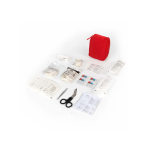Trousse de premiers secours avec 59 pièces et durée de vie de 5 ans couleur rouge