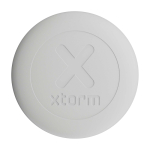 Étiquette de voyage localisable et résistante à l’eau Xtorm XTAG2GA couleur blanc deuxième vue frontale