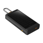 Batterie externe solaire à charge ultra-rapide 10 000 mAh couleur gris graphite