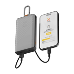 Batterie externe solaire à charge ultra-rapide 10 000 mAh couleur gris graphite troisième vue