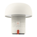 Enceinte en acier et plastique avec lampe LED réglable Kooduu 10 W couleur blanc deuxième vue frontale