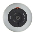 Enceinte en acier et plastique avec lampe LED réglable Kooduu 10 W couleur blanc vue détail 1