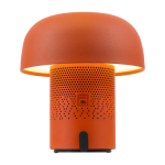 Enceinte en acier et plastique avec lampe LED réglable Kooduu 10 W couleur orange