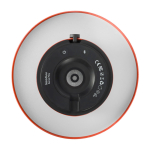 Enceinte en acier et plastique avec lampe LED réglable Kooduu 10 W couleur orange vue détail 1