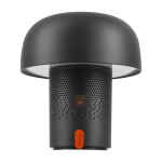 Enceinte en acier et plastique avec lampe LED réglable Kooduu 10 W couleur anthracite deuxième vue frontale
