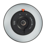 Enceinte en acier et plastique avec lampe LED réglable Kooduu 10 W couleur anthracite vue détail 1