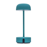 Lampe de table rechargeable et réglable selon vos besoins Kooduu Fokus couleur vert menthe deuxième vue frontale