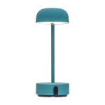 Lampe de table rechargeable et réglable selon vos besoins Kooduu Fokus couleur vert menthe troisième vue frontale