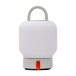 Lampe portable de style lanterne à lumière douce Kooduu Loome couleur blanc deuxième vue frontale