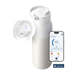 Gourde intelligente avec filtre et app 1 L LARQ PureVis™ 2.0 couleur blanc troisième vue