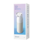 Gourde intelligente avec filtre et app 1 L LARQ PureVis™ 2.0 couleur blanc deuxième vue avec boîte