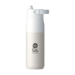 Gourde isotherme avec filtre purificateur intégré 680 ml LARQ Swig Top couleur blanc vue avec impression sérigraphique