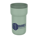 Tasse isotherme de voyage 100 % hermétique 275 ml Mepal Ellipse couleur vert vue avec logo