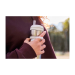 Gourde de sport isotherme en acier inoxydable 600 ml Mepal Twist couleur blanc image nature morte