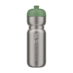 Gourde de sport hermétique en acier inoxydable 800 ml Mepal Pull couleur vert forêt vue impression avec logo 2