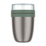 Lunch box isotherme avec double compartiment 700 ml Mepal Ellipse 2.0 couleur vert deuxième vue frontale