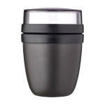 Petite lunch box en plastique avec double compartiment 420 ml Mepal couleur noir