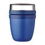 Petite lunch box en plastique avec double compartiment 420 ml Mepal couleur bleu marine
