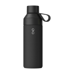 Bouteille avec un système de 3 bouchons modulables 500 ml Ocean Bottle couleur noir deuxième vue frontale