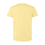 T-shirt homme en jersey de coton à manches courtes 180 g/m² Roly Corgi couleur jaune deuxième vue arrière