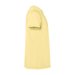 T-shirt homme en jersey de coton à manches courtes 180 g/m² Roly Corgi couleur jaune deuxième vue latérale