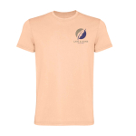 T-shirt homme en jersey de coton à manches courtes 180 g/m² Roly Corgi couleur corail vue impression sérigraphique