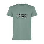 T-shirt homme en jersey de coton à manches courtes 180 g/m² Roly Corgi avec zone d'impression