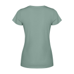 T-shirt femme ajusté à manches courtes 280 g/m² Roly Fiyi couleur vert foncé deuxième vue arrière