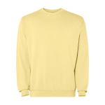 Sweatshirt unisexe à col rond en coton 250 g/m² Roly Jaya couleur jaune