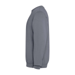 Sweatshirt unisexe à col rond en coton 250 g/m² Roly Jaya couleur gris foncé vue latérale
