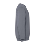 Sweatshirt unisexe à col rond en coton 250 g/m² Roly Jaya couleur gris foncé deuxième vue latérale