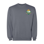 Sweatshirt unisexe à col rond en coton 250 g/m² Roly Jaya couleur gris foncé vue impression sérigraphique