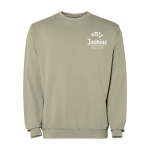Sweatshirt unisexe à col rond en coton 250 g/m² Roly Jaya couleur kaki vue impression sérigraphique