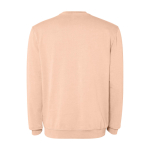 Sweatshirt unisexe à col rond en coton 250 g/m² Roly Jaya couleur corail deuxième vue arrière