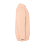 Sweatshirt unisexe à col rond en coton 250 g/m² Roly Jaya couleur corail deuxième vue latérale