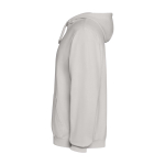 Sweat à capuche unisexe avec finition lavée 250 g/m² Roly Kenia couleur gris vue latérale