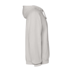 Sweat à capuche unisexe avec finition lavée 250 g/m² Roly Kenia couleur gris deuxième vue latérale