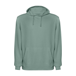 Sweat à capuche unisexe avec finition lavée 250 g/m² Roly Kenia couleur vert foncé