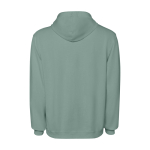 Sweat à capuche unisexe avec finition lavée 250 g/m² Roly Kenia couleur vert foncé deuxième vue arrière