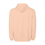 Sweat à capuche unisexe avec finition lavée 250 g/m² Roly Kenia couleur corail deuxième vue arrière