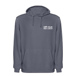 Sweat à capuche unisexe avec finition lavée 250 g/m² Roly Kenia avec zone d'impression