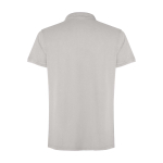 Polo unisexe à manches courtes effet délavée 200 g/m² Roly Cobain couleur gris deuxième vue arrière