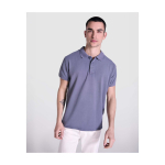 Polo unisexe à manches courtes effet délavée 200 g/m² Roly Cobain couleur gris foncé