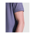 Polo unisexe à manches courtes effet délavée 200 g/m² Roly Cobain couleur kaki vue détail 2