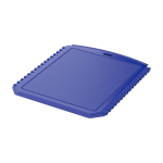 Grattoir à glace rectangulaire en plastique recyclé couleur bleu