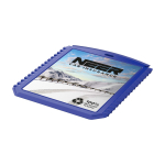 Grattoir à glace rectangulaire en plastique recyclé couleur bleu