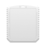 Grattoir à glace rectangulaire en plastique recyclé couleur blanc deuxième vue arrière