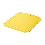 Grattoir à glace rectangulaire en plastique recyclé couleur jaune