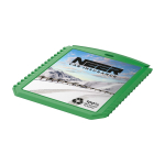 Grattoir à glace rectangulaire en plastique recyclé couleur vert