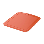 Grattoir à glace rectangulaire en plastique recyclé couleur orange